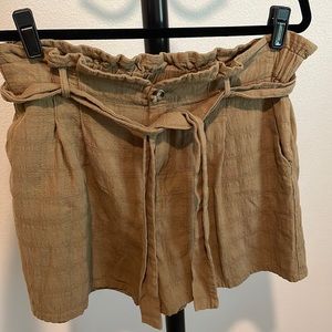 Good Luck Gem Paper Bag Tie Waist Shorts